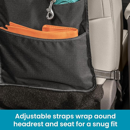 High Road BackPockets Seat Back Organizer - Back of Seat Organizer and Seat Protector with 7 Storage Pockets for Cars, SUVs, Work Trucks and Vans