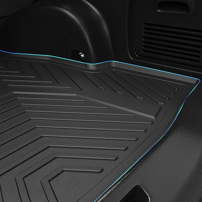 YITAMOTOR Cargo Trunk Liner Compatible with 2023-2025 Honda Pilot, Cargo Mat with Backrest Mat Behind 3rd Row Back Seat Protector, All Weather Custom Fit Black Cargo Mats