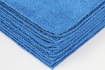 CleanAide Ultrasonic-Cut 300 GSM Microfiber Cleaning Towels, Lint-Free, Scratch-Free, Highly Absorbent, Durable & Reusable with Label-Free Edges for Auto, Home & Commercial Use, 14" x 14", 12-Pack,
