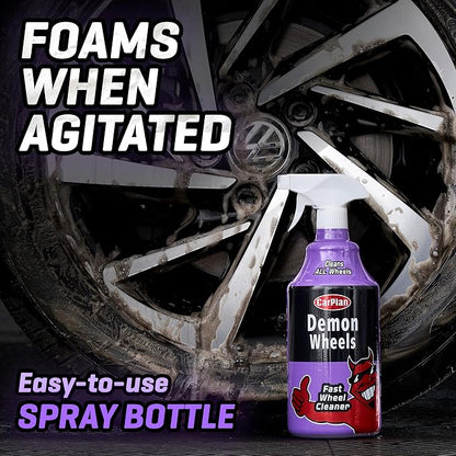 CarPlan Demon Wheels 34 fl Oz (1L) - Fast Wheel Cleaner