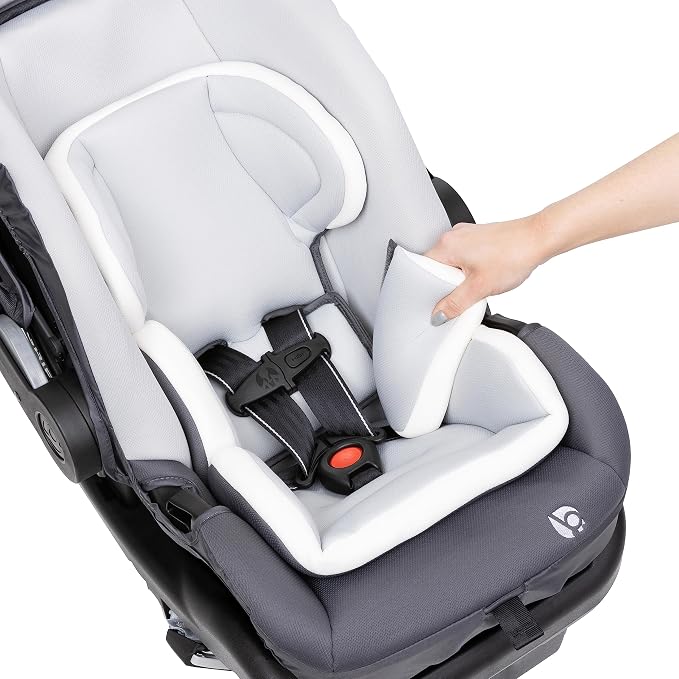 Baby Trend Secure-Lift Infant Car Seat, Dash Grey – Compact Lightweight Carrier, Infant Comfort Cushioning, Adjustable Harness Fit