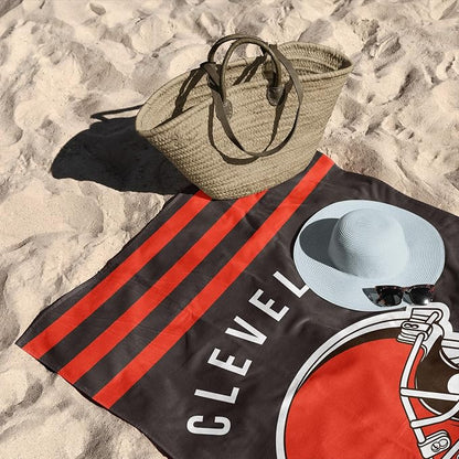 Northwest NFL Cleveland Browns Unisex-Adult Beach Towel, 30" x 60", Stripes