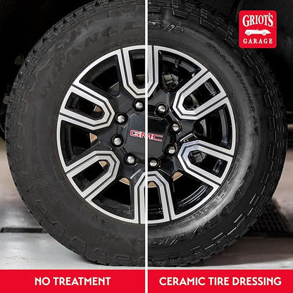 Griot's Garage Ceramic Tire Dressing Coating for Car Detailing, Safe for Rubber, Vinyl, and Plastic Trim on Cars, Trucks, SUVs, Motorcycles, and RVs, 10856, One Gallon