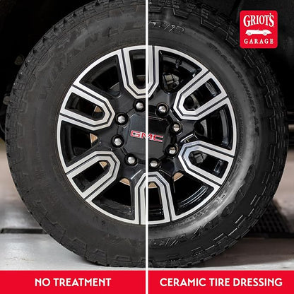 Griot's Garage Ceramic Tire Dressing Coating for Car Detailing, Safe for Rubber, Vinyl, and Plastic Trim on Cars, Trucks, SUVs, Motorcycles, and RVs, 10842, 22oz