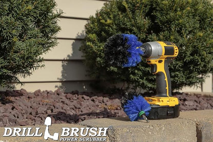 Drill Powered Scrubbing Brush Heads - Professional Boat Detailing Accessories - Aquatic Cleaning Supplies - Tank Scrubbing Brush - Boat Hull Cleaning Tools - Barnacle Busting Brush - Detailing Set