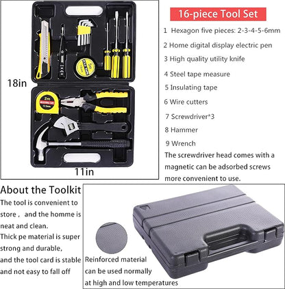 Car Emergency Roadside Kit Car Safety Kits for Vehicles with Jumper Cables | Premium Roadside Assistance Kit for Cars with Tow Strap Folding Shovel Car Tool Kit, New Car Gift for Travel and Breakdowns