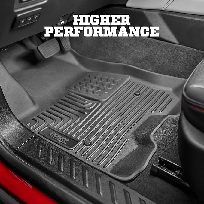 Husky Liners Weatherbeater Floor Mats | Fits 2022-2026 Ford Explorer w/2nd Row Bucket & w/Out Floor Console | 3rd Row, 1-pc Black - 14441