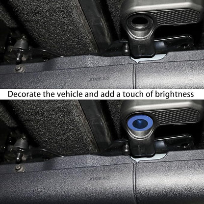 Aluminum Freedom Panel Latch Trim Kit for 2021-2025 Bronco Interior Removal Handle Accessories Only fit 4Door Hardtop Roof 9Pcs Blue