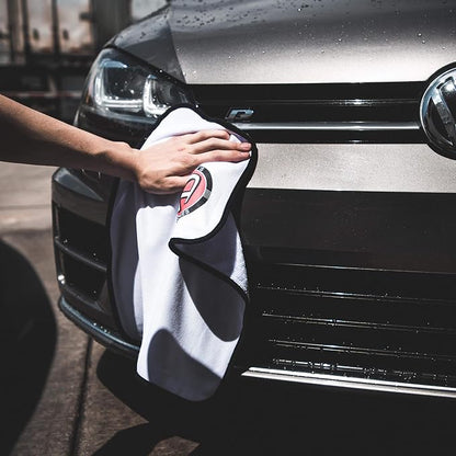 Adam's Polishes Mini Plush Drying Towel (Pack of 6) - Microfiber Cleaning Cloth for Car Detailing, Drying, & Car Wash | Soft Rag Towel Won't Scratch Paint | Wax Auto Kit Glass Cleaner Supplies