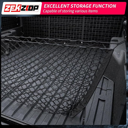 Cargo Net Compatible with 2024 2025 2026 Toyota Tacoma Envelope Style Truck Storage Net Dense Mesh with Free Storage Bags for 2025 Tacoma Exterior Accessories (4.1'×1.5')