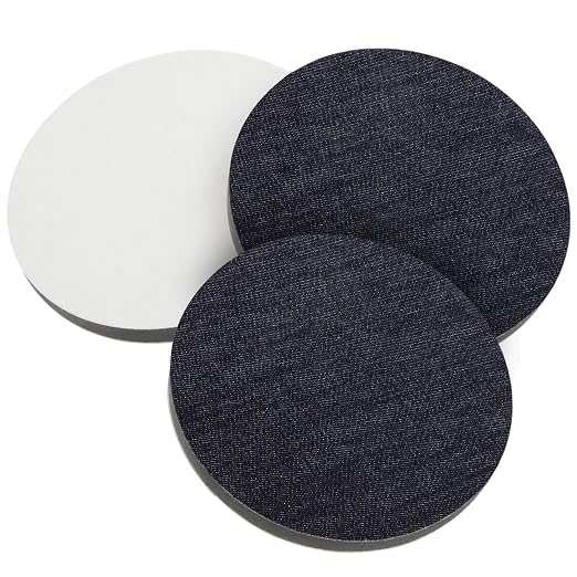 7'' Universal 3-Pack Orange Peel Remover Denim Polishing Pads – 2000 Grit (135mm) Hook & Loop for Easy Attachment, Professional Paint Leveling & Detailing Pad, V2 Upper Layer Clear Coat Scratch Repair