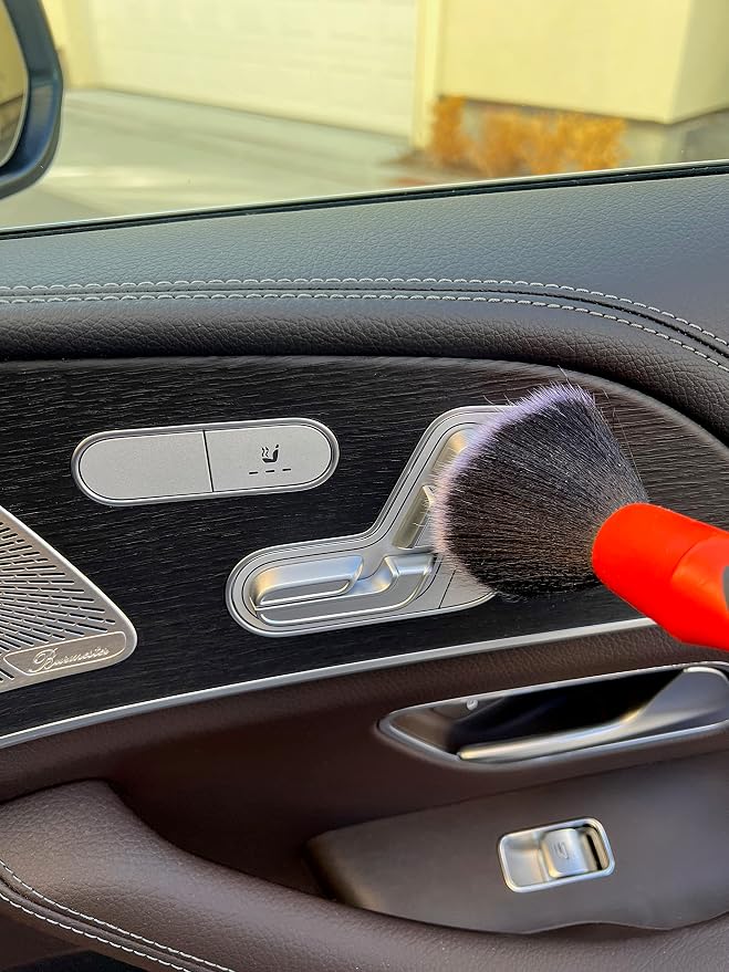 Preimum Car Detailing Brush Set - 5 Pack Auto Detail Kit for Automotive, Soft to Firm Brushes for Cleaning and Polishing for Interior, Exterior, Dashboard, Wheel Rims, Air Vent, Seat, car wash