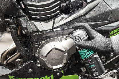 Muc-Off Motorcycle Care Duo Kit - Motorcycle Cleaning Kit, Motorcycle Detailing Kit - Includes Motorcycle Cleaner and Protection Spray