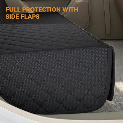 PETICON Dog Car Seat Cover for SUV, Waterproof Back Seat Cover for Toyota Tacoma/Jeep Grand Cherokee/Ford Explorer/Ranger/Chevrolet Colorado, Scratch-Proof Nonslip Durable Rear Seat Cover for Dogs