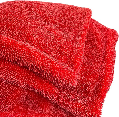 Clean Rinseless Drying Towel 2‑Pack – Ultra‑Plush 1200 GSM Microfiber Drying Cloths 18″ × 20″ Rinseless & Traditional Wash Shag Drying Sheets Made in South Korea