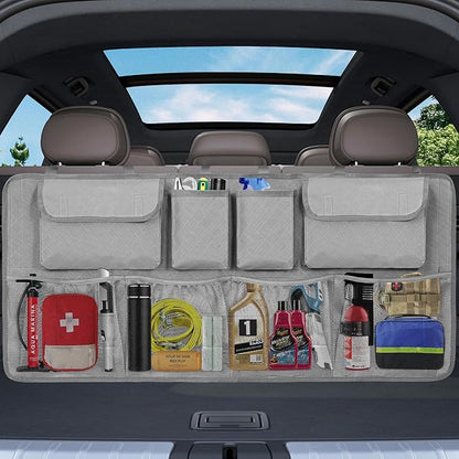 Car Trunk Organizer and Storage, Large Capacity Backseat Hanging Storage Accessories, Backseat Car Organizer for SUV/MPV/Truck (Dimgrey)