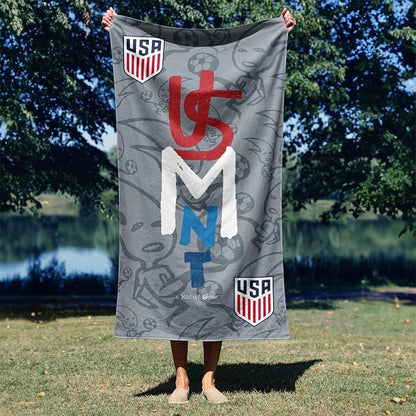 Northwest US Soccer Soccer Head Beach Towel 30x60 inches