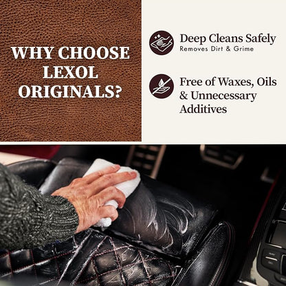 Lexol All Leather Cleaner 16.9 oz – Deep Cleaning formula for car interior, couches, furniture, shoes, boots, purses, jackets, gloves, saddles and motorcycle gear