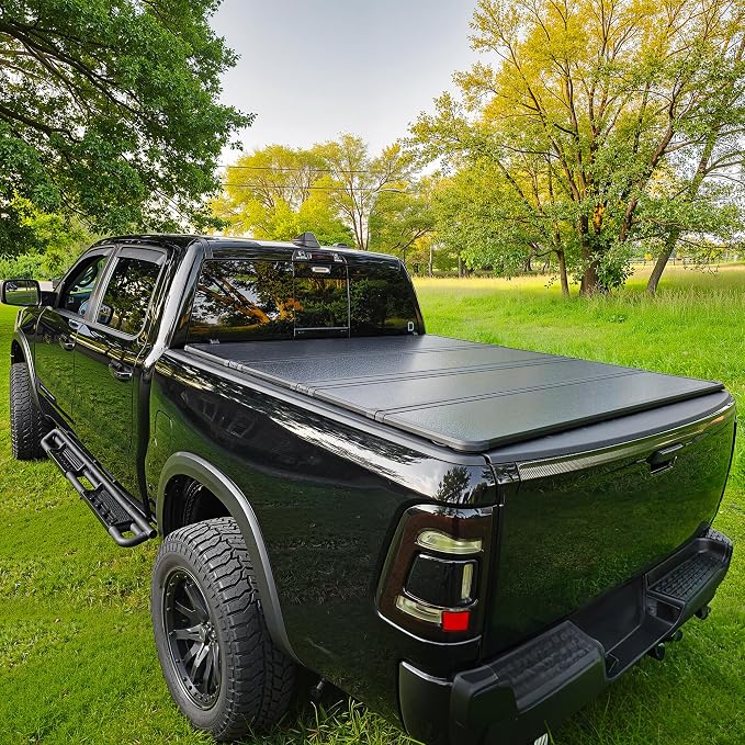 AUTOSAVER88 Hard Quad Fold Truck Bed Tonneau Cover Fit for Ford F-150 F150 2015-2026 with 6.5ft Bed Excl. Raptor Series