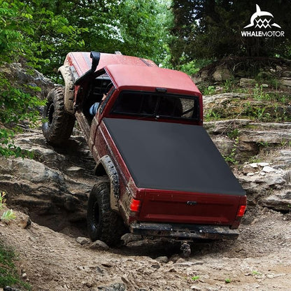 Truck Bed Tonneau Cover Compatible with Ford Super Duty 8.2 ft Long Box, 1999-2026 F250 F-250 F350 F-350, Soft Roll Up Style