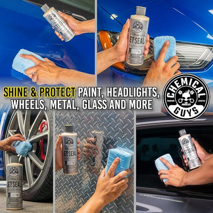 Chemical Guys JetSeal Anti-Corrosion Sealant & Paint Protectant - Advanced Car Paint Sealant for Trucks, Motorcycles, SUVs & RVs, Provides Durable Protection & High Gloss Finish, 16 oz