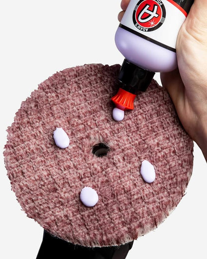 Adam's One Step Polishing Pad (6.5") - Blended Wool & Microfiber Cuts & Finishes in One Step - Color Coded to Match with Recommended Polishes or Compounds
