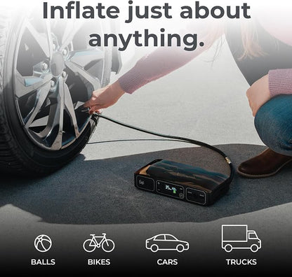 HALO Bolt Air 58830 Portable Car Battery Jump Starter | 100 PSI Air Compressor, 58.8Wh USB Power Bank, Emergency Floodlight & Charger, Jumps Cars SUVs & Trucks, Inflates Tires, TSA Approved — Camo