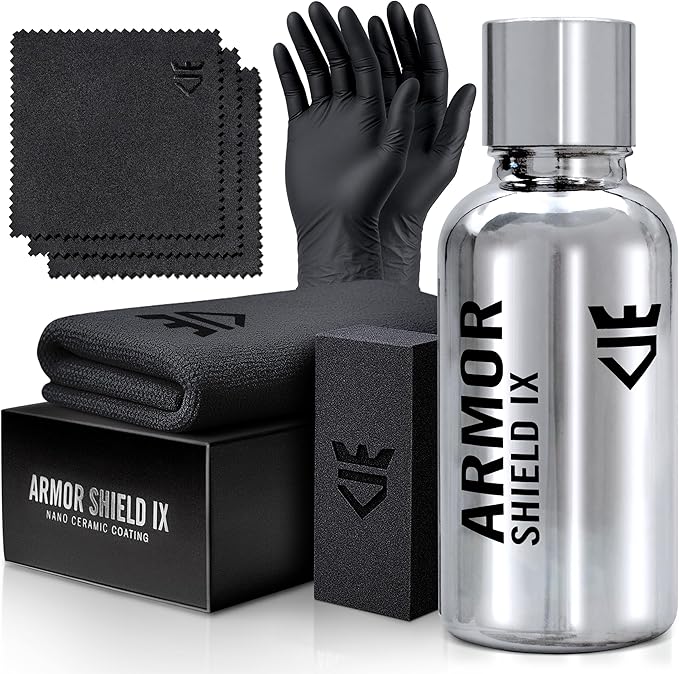 AvalonKing Armor Shield IX – DIY Ceramic Coating Kit for Cars – High Gloss, Hydrophobic & 2-Year Protection – Easy Home Application – Paint, Glass, Rims & Trim – 30ml