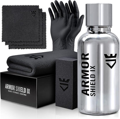 AvalonKing Armor Shield IX – DIY Ceramic Coating Kit for Cars – High Gloss, Hydrophobic & 2-Year Protection – Easy Home Application – Paint, Glass, Rims & Trim – 30ml