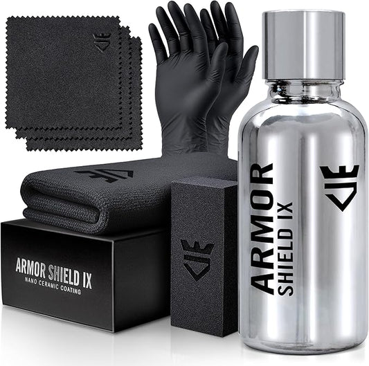 AvalonKing Armor Shield IX – DIY Ceramic Coating Kit for Cars – High Gloss, Hydrophobic & 2-Year Protection – Easy Home Application – Paint, Glass, Rims & Trim – 30ml