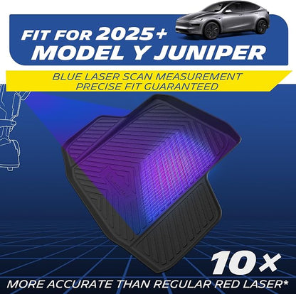 Michelin Vehicle Mat, All-Weather TPE Custom Fit Liner for Tesla Model Y 5 Seat Trunk Mat 2025-2027 (1 Piece), Elite