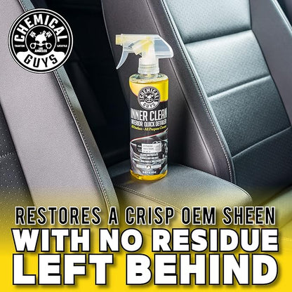 Chemical Guys SPI_663_1602 InnerClean Interior Quick Detailer and Protectant, Pineapple Scent, Safe for Cars, Trucks, SUVs, Jeeps, Motorcycles, RVs & More, 16 fl oz, 2 Pack
