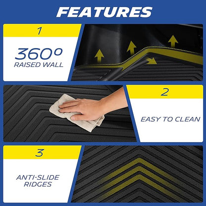 Michelin Vehicle Mats, All-Weather TPE Custom Fit Liner for 2021-2026 Ford Bronco 4-Door (1 Piece), Premier
