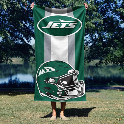 Northwest NFL New York Jets Unisex-Adult Beach Towel, 30" x 60", Zone Read