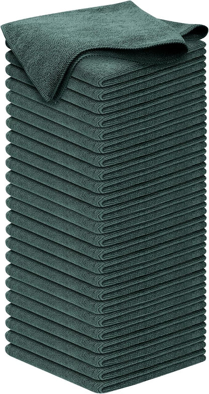 USANOOKS Premium 300GSM Microfiber Cleaning Cloth - 12.5"x12.5" High Performance - 1200 Washes, Ultra Absorbent Microfiber Towels for Cars Undercarriage, Rims & Engine Bay Cleaning - Microfiber Cloth