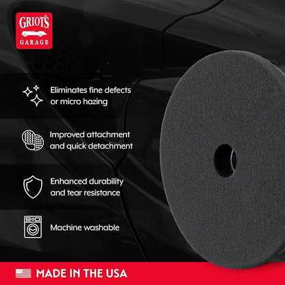 Griot's Garage BOSS 5.5” Finishing Foam Pads for Car Polishing and Detailing, Buffing Pads for Light Scratch Removal, Auto Wax, and Sealant Application, Set of 2