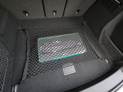 Floor Style Automotive Elastic Trunk Mesh Cargo Net for Audi Q5 Premium Prestige 2018-2025 - Premium Trunk Organizers and Storage - Luggage Net for SUV- Best Car Organizer for Audi Q 5