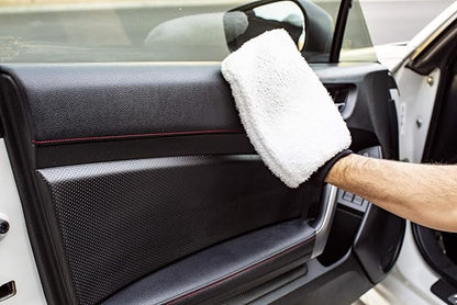Meguiar's X3002 Microfiber Wash Mitt,Super-Thick,Reusable Wash Mitt for Ultimate Finish,Safe on Clear Coats,Leaving You with A Show Car Finish,(Pack of 6)