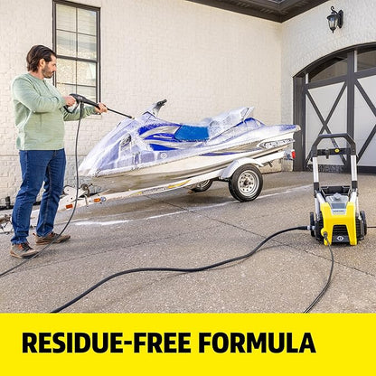 KÄRCHER Vehicle Wash and Wax, Pressure Washer Detergent, Cleans Cars, Bikes, Trucks, Boats and More, Highly Concentrated, Makes up to 40 gal of Cleaner