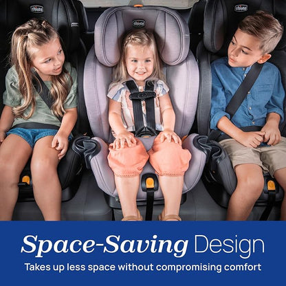 Chicco OneFit LX ClearTex All-in-One Car Seat with LeverLock Installation, Slim Design, Convertible Car Seat, Seat for Infants and Children 5-100 lbs, Ebony/Black