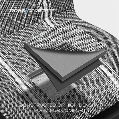 Road Comforts Baja Blanket Seat Covers Gray Diamond Bucket Seat Covers Low Back - Jacquard Fabric, Airbag Compatible, Universal Fit for Cars, Trucks, SUVs, and Vans