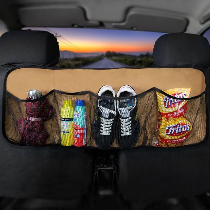 FH Group FH1122BEIGE E-Z Travel™ Multi-Pocket Storage Collapsible Beige Car Trunk Organizer (Easy Carry Perfect for Garage or Grocery Store, 1 Pack)
