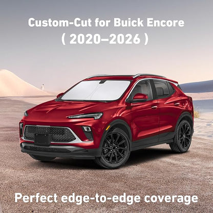 EcoNour Windshield Sunshade Compatible for Buick Encore 2020-2024 2025 2026, Sun Visor for Front Windshield & Window Sun Shade Cover, UV Heat Blocker & Protector, Car Accessories