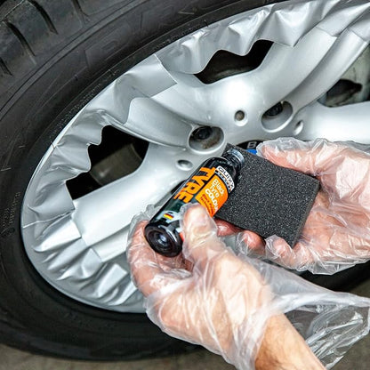 QUIXX 10192 Black Tire Color - Tire Color Restorer, Use on Old Weathered and Dull Tires to Quickly Look Clean, Black, and Better Than New. Great for Cars, Motorcycles, and Rvs