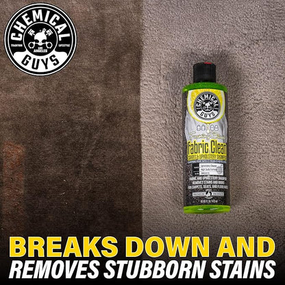 Chemical Guys Foaming Citrus Fabric Clean, Carpet and Upholstery Cleaner - Car Carpet Cleaner for Seats, and Floor Mats, Safe for Home, Office & More, Citrus Scent - 16 oz