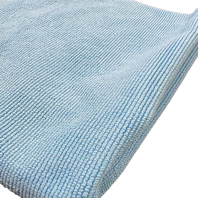 Clean Level One Microfiber Towel 10-Pack – Lightweight 250 GSM Multi-Purpose Cleaning Cloths for Auto Detailing, Household, and Garage Use – Soft, Lint-Free, Quick-Dry – 16” x 16”