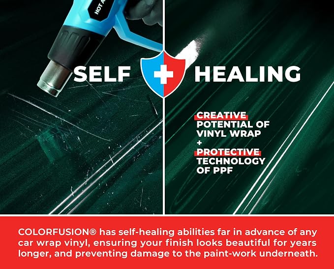 ColorFusion PPF by VViViD, Gloss Shadow Green Dry Apply PPF Vinyl Car Wrap Roll 6ft x 5ft