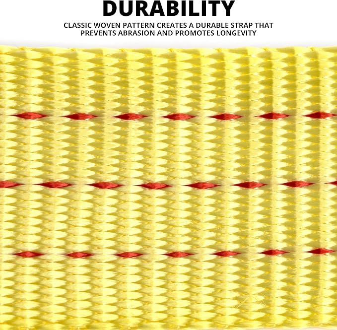 NEIKO 51005A Heavy-Duty Tow Strap with Hooks 2 Pack, 2 Inches by 20 Feet, Woven Polyester Webbing, and 10,000-Pound Capacity, HD Truck Recovery Strap and ATV Tow Strap, Tow Rope for Vehicles