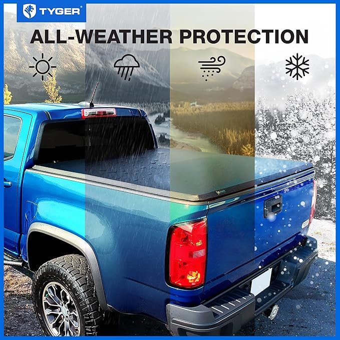 Tyger Auto T3 Soft Tri-Fold Truck Bed Tonneau Cover Compatible with 2015-2020 Ford F-150 | Styleside 5.5' Bed | TG-BC3F1041
