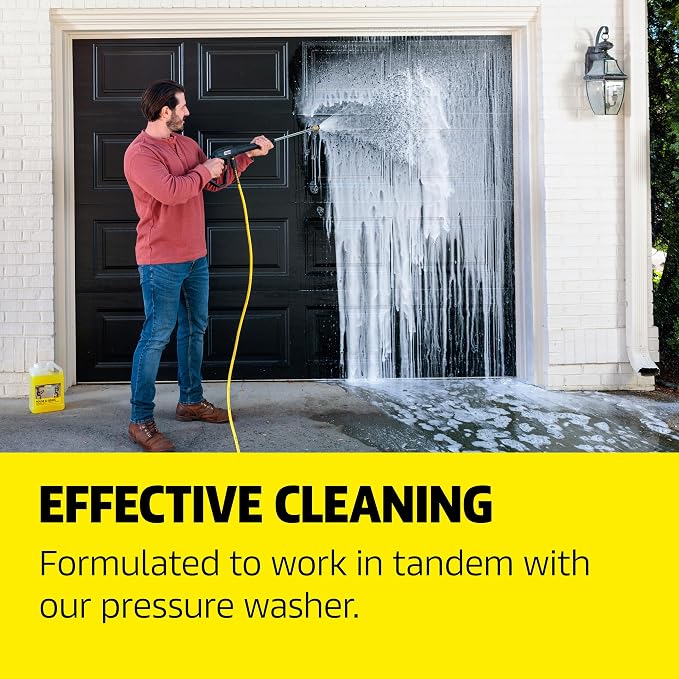 Kärcher House & Siding Cleaner, Removes Dirt, and Grime, Highly Concentrated, Makes up to 40 gal of Cleaner, Readily Biodegradable, For Pressure Washers